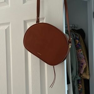 Sancia Yara Shell Bag in Cognac